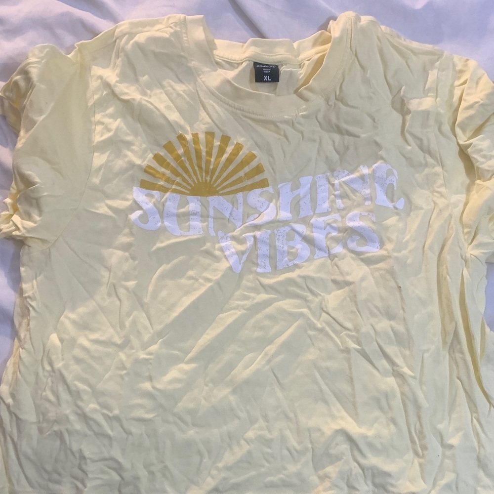 Sunshine Vibes Women's Crop Top - Cream